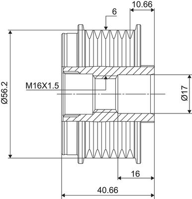 Alternator - sprzęgło jednokierunkowe VALEO NEW SPARE PART