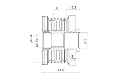 Alternator - sprzęgło jednokierunkowe VALEO NEW SPARE PART