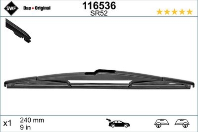 Pióro wycieraczki DAS ORIGINAL REAR