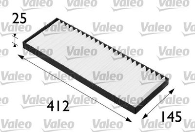Filtr, wentylacja przestrzeni pasażerskiej VALEO ESSENTIAL