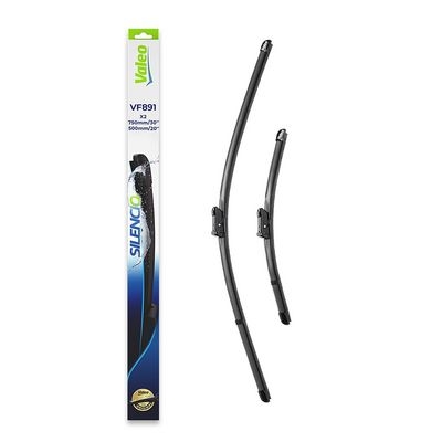Pióro wycieraczki SILENCIO FLAT BLADE SET