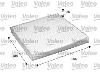 Filtr, wentylacja przestrzeni pasażerskiej VALEO ESSENTIAL
